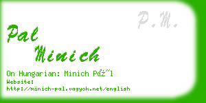 pal minich business card